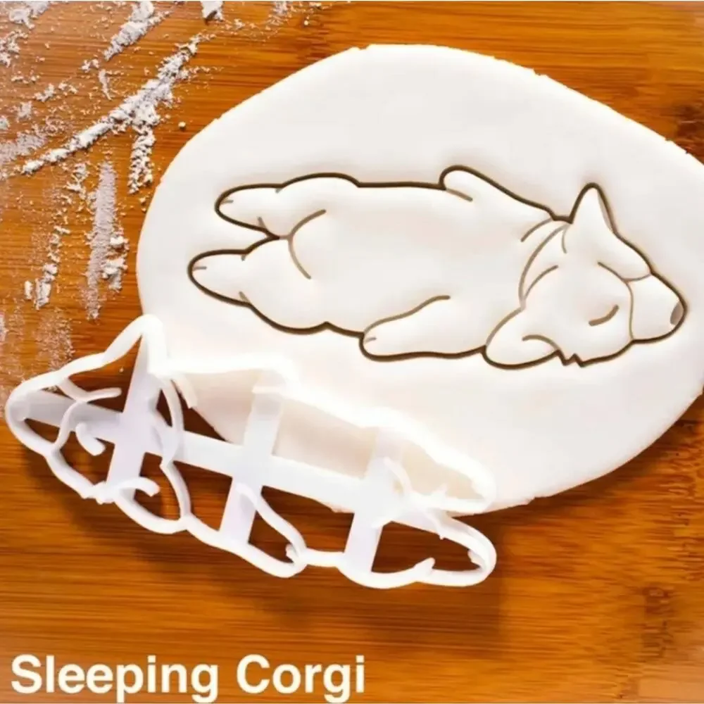 Corgi Cookie Cutters - cute sitting, sleeping, and butt shapes